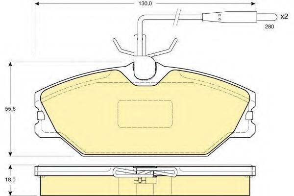 GIRLING 6110301 Комплект гальмівних колодок, дискове гальмо