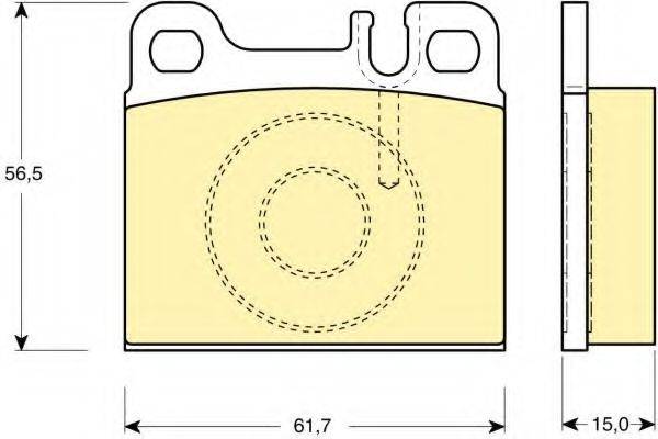 GIRLING 6113312 Комплект гальмівних колодок, дискове гальмо
