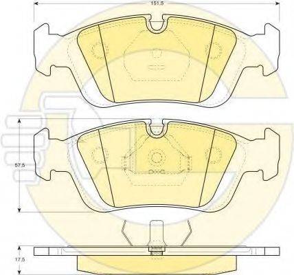 GIRLING 6411002 Комплект гальм, дисковий гальмівний механізм