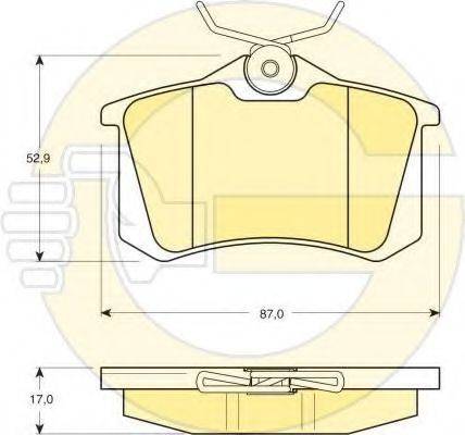 GIRLING 6411361 Комплект гальм, дисковий гальмівний механізм