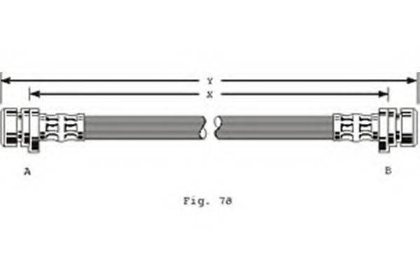 GIRLING 9001182 Гальмівний шланг