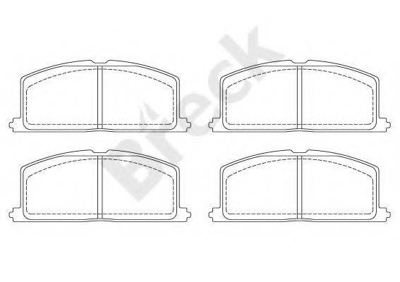 BRECK 208700070110 Комплект гальмівних колодок, дискове гальмо