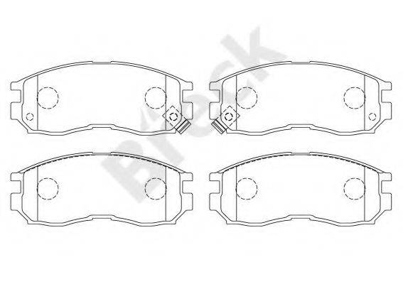 BRECK 216470070110 Комплект гальмівних колодок, дискове гальмо