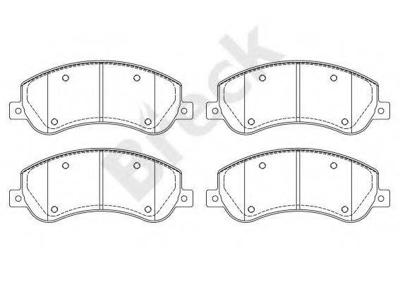 BRECK 244840070310 Комплект гальмівних колодок, дискове гальмо