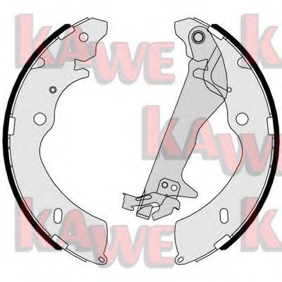 KAWE 01048 Комплект гальмівних колодок