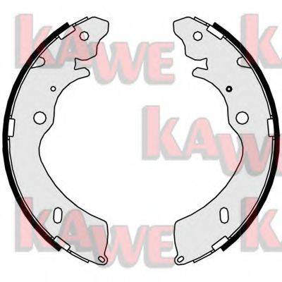 KAWE 09810 Комплект гальмівних колодок