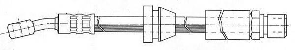 KAWE 511698 Гальмівний шланг