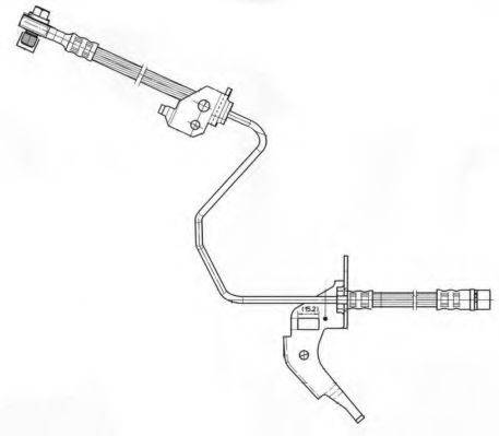 KAWE 512281 Гальмівний шланг