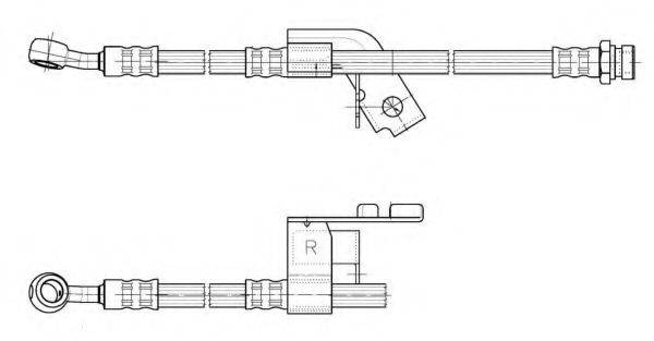 KAWE 512630 Гальмівний шланг