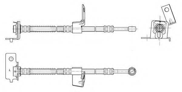 KAWE 512631 Гальмівний шланг