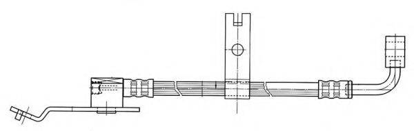 KAWE 513155 Гальмівний шланг