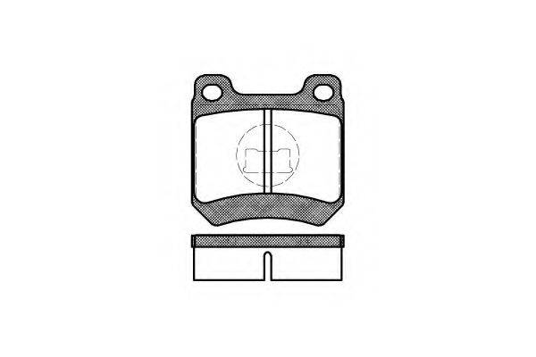 KAWE 001210 Комплект гальмівних колодок, дискове гальмо
