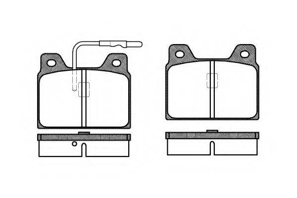 KAWE 006802 Комплект гальмівних колодок, дискове гальмо