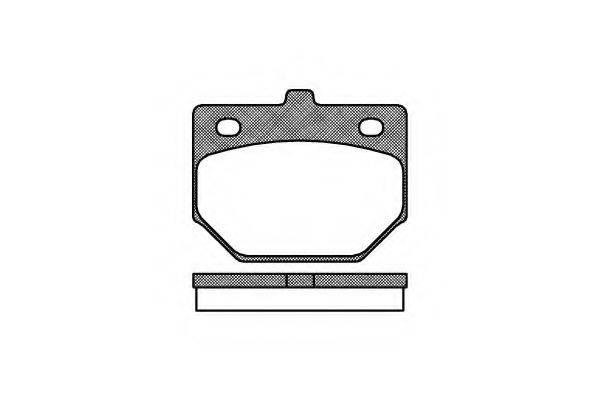 KAWE 011200 Комплект гальмівних колодок, дискове гальмо
