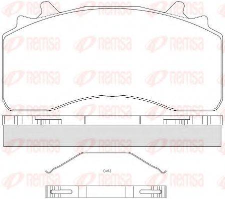 KAWE JCA152600 Комплект гальмівних колодок, дискове гальмо