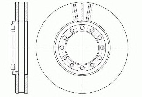 KAWE 6126110 гальмівний диск