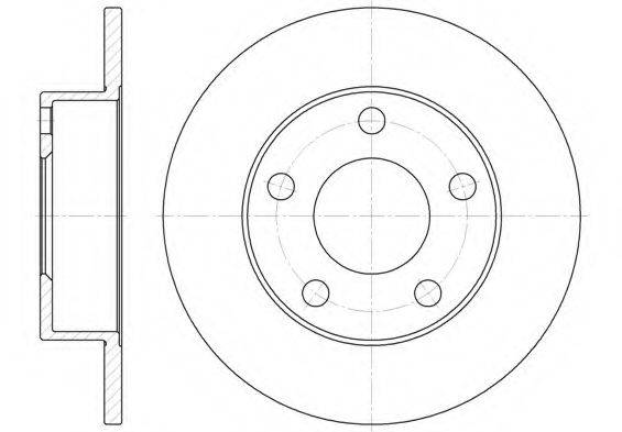 KAWE 651300 гальмівний диск