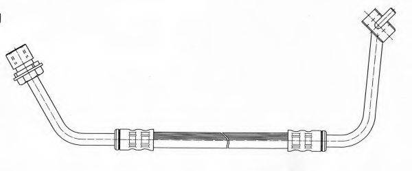 KAWE 510545 Гальмівний шланг