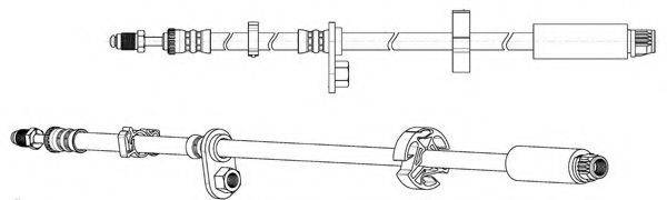 KAWE 512807 Гальмівний шланг