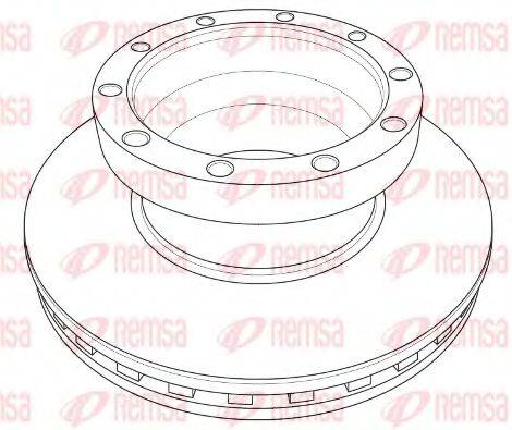 KAWE NCA121120 гальмівний диск