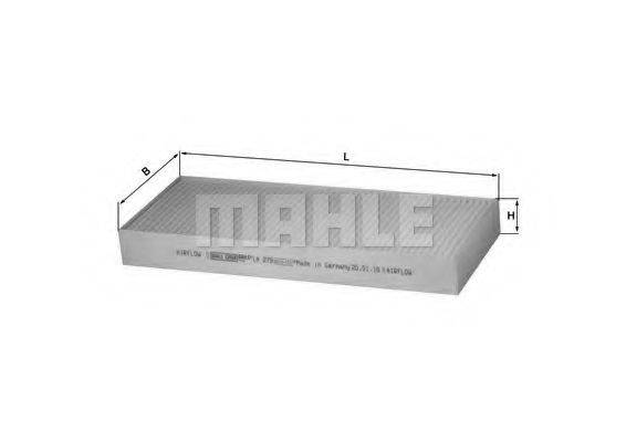 MAHLE ORIGINAL LA279 Фільтр, повітря у внутрішньому просторі