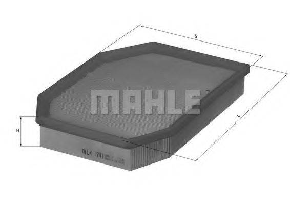 MAHLE ORIGINAL LX1741 Повітряний фільтр