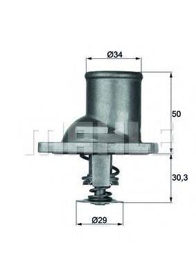 MAHLE ORIGINAL TI183 Термостат, охолоджуюча рідина