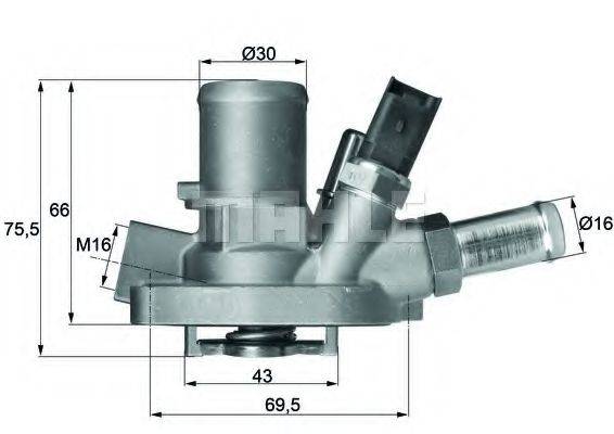 MAHLE ORIGINAL TI14780 Термостат, охолоджуюча рідина