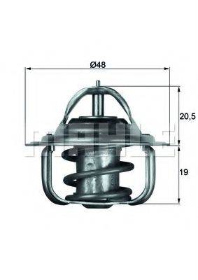 MAHLE ORIGINAL TX588D Термостат, охолоджуюча рідина