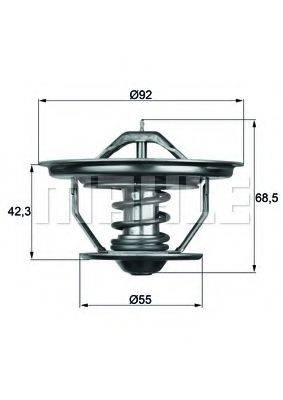 MAHLE ORIGINAL TX3571 Термостат, охолоджуюча рідина