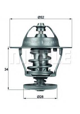 MAHLE ORIGINAL TX6888D Термостат, охолоджуюча рідина