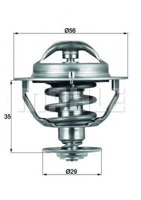 MAHLE ORIGINAL TX7382D Термостат, охолоджуюча рідина