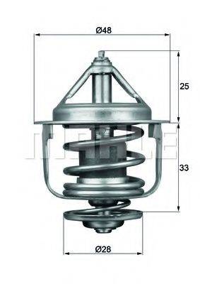 MAHLE ORIGINAL TX8777D Термостат, охолоджуюча рідина