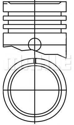 MAHLE ORIGINAL E70410 Поршень