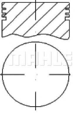 MAHLE ORIGINAL E70765 Поршень