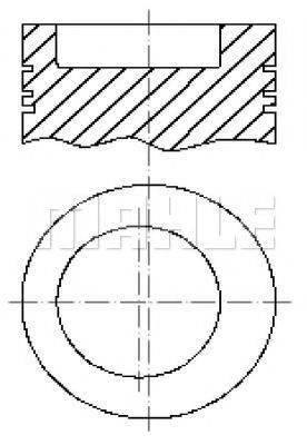 MAHLE ORIGINAL E48130 Поршень