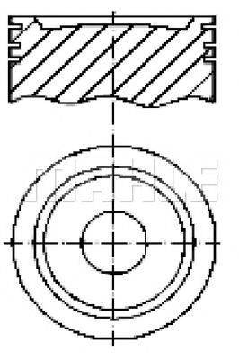 MAHLE ORIGINAL E70870 Поршень