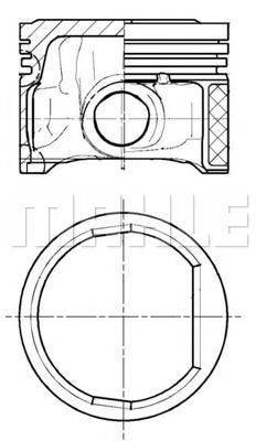 MAHLE ORIGINAL E18680 Поршень