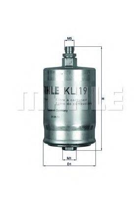 MAHLE ORIGINAL KL19 Паливний фільтр