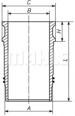 MAHLE ORIGINAL 061LW00100001 Гільза циліндра