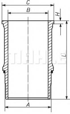 MAHLE ORIGINAL 227WN65 Гільза циліндра