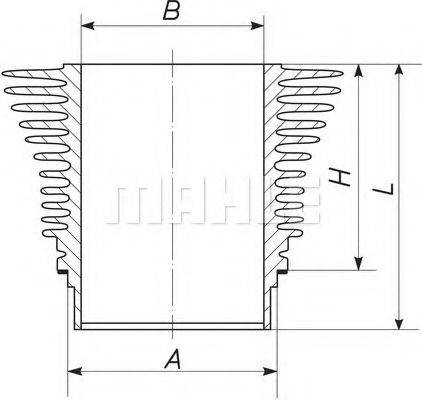 MAHLE ORIGINAL 031WR04 Гільза циліндра