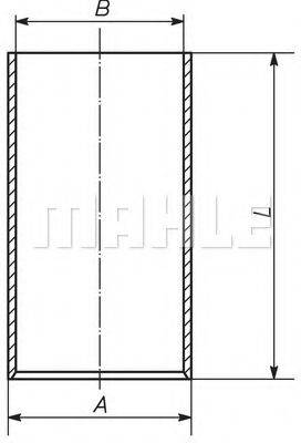 MAHLE ORIGINAL 014WV04 Гільза циліндра