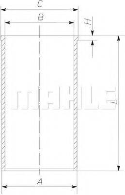 MAHLE ORIGINAL 039WV42 Гільза циліндра