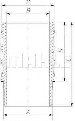 MAHLE ORIGINAL 061WN26 Гільза циліндра