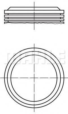 MAHLE ORIGINAL 0293700 Поршень