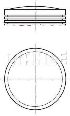 MAHLE ORIGINAL 5036700 Поршень