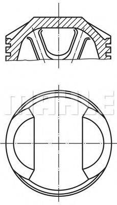 MAHLE ORIGINAL 5040400 Поршень