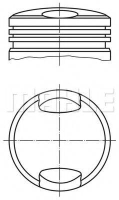 MAHLE ORIGINAL 5033700 Поршень