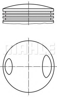 MAHLE ORIGINAL 5030200 Поршень